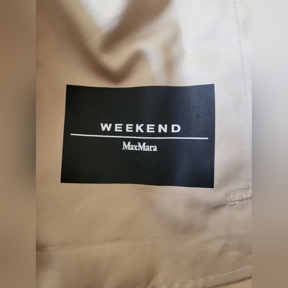 NWOT Maxmara weekend Double-breasted trench coat in showerproof fabric - Picture 7 of 8